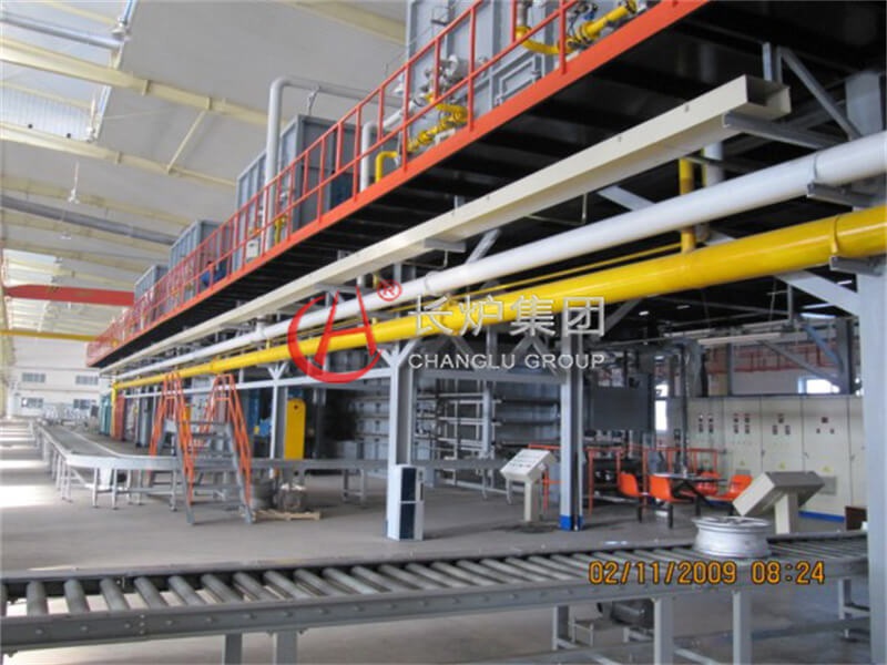 Non-basket Roller-type Heat Treatment Production Line for Aluminium Alloy Wheel Hub