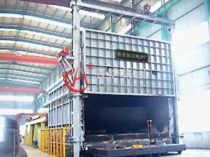 big trolley type furnace